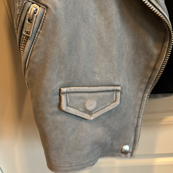 Iro Lambskin Leather Grey Jacket - Picture 6 of 16